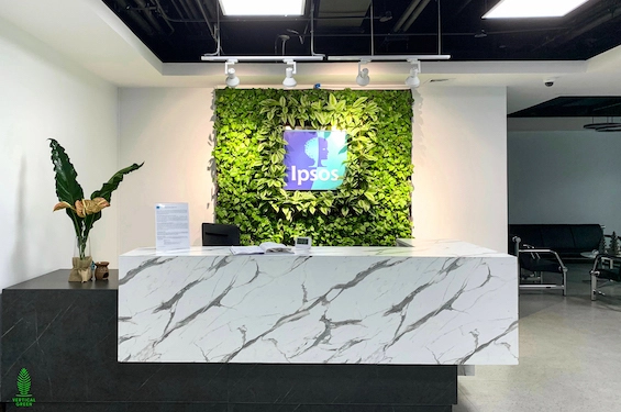 Vertical Green Live Green Wall Singapore Malaysia Philippines Interior Design Office Design