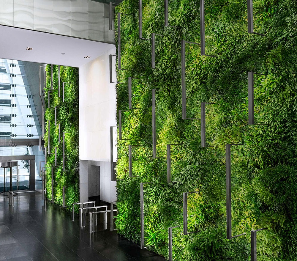 Vertical Green Live Green Wall Singapore Malaysia Philippines Interior Design Office Design